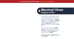 Desktop Screenshot of marshallhines.com